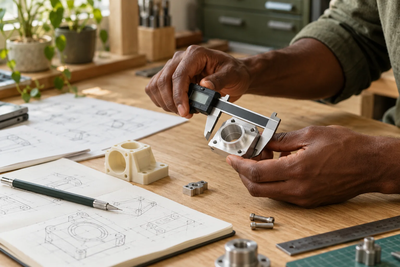 Illustrative prototype measurement and design sketches